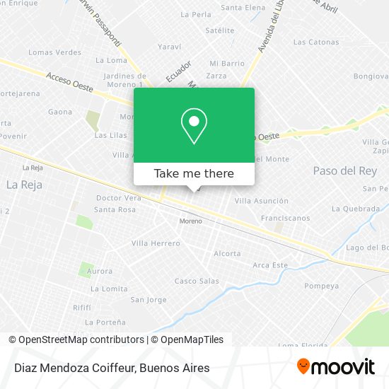 Diaz Mendoza Coiffeur map