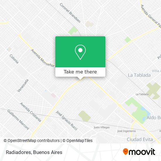 Radiadores map