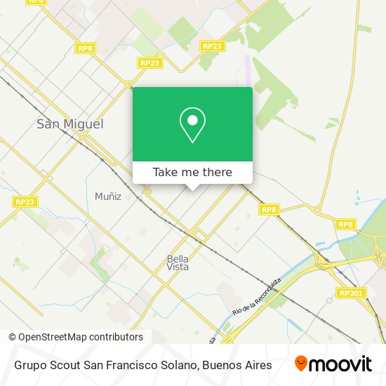 Grupo Scout San Francisco Solano map