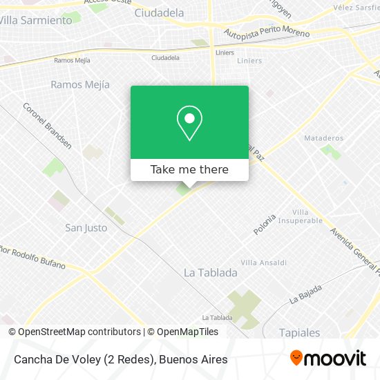 Cancha De Voley (2 Redes) map