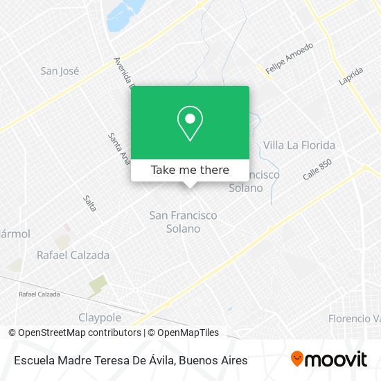 Escuela Madre Teresa De Ávila map