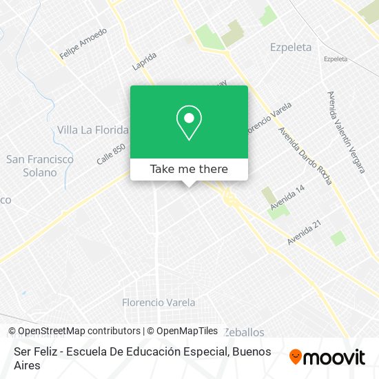 Ser Feliz - Escuela De Educación Especial map