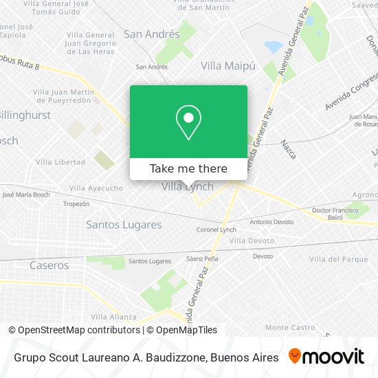 Grupo Scout Laureano A. Baudizzone map