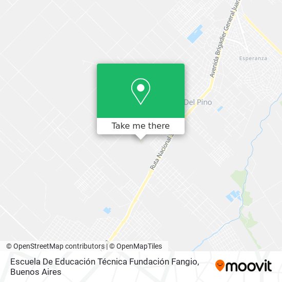 Escuela De Educación Técnica Fundación Fangio map