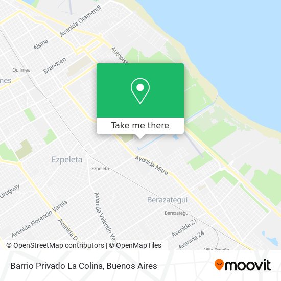 Barrio Privado La Colina map
