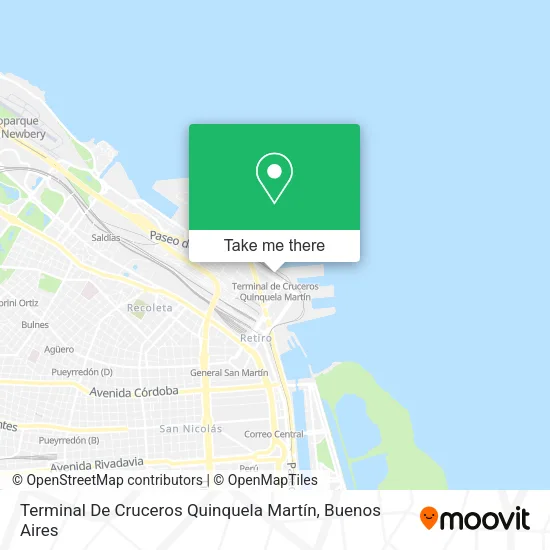 Terminal De Cruceros Quinquela Martín map