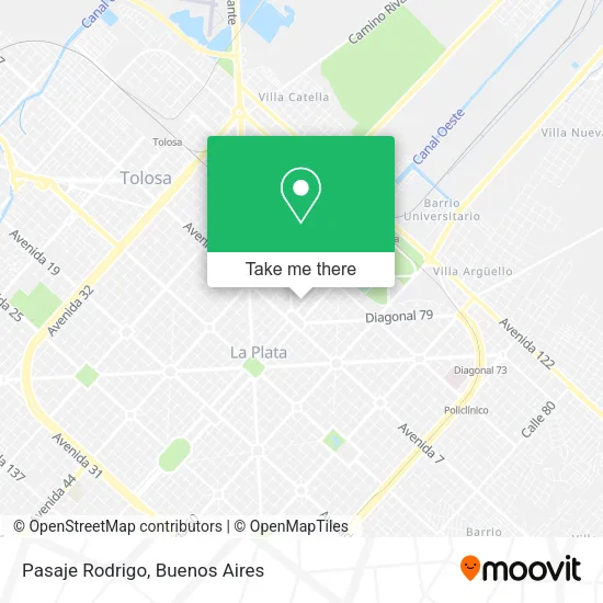 Mapa de Pasaje Rodrigo