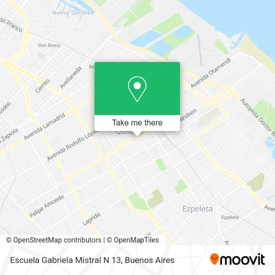 Escuela Gabriela Mistral N 13 map