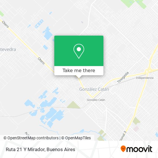Mapa de Ruta 21 Y Mirador