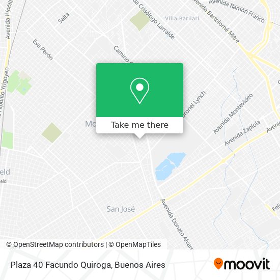 Plaza 40 Facundo Quiroga map