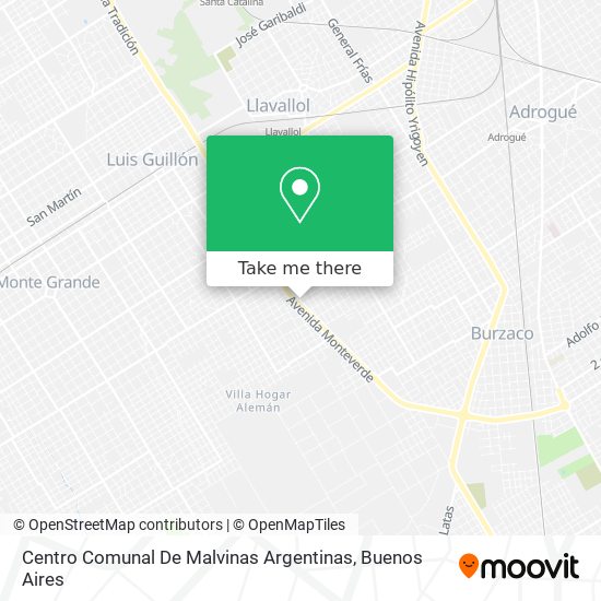 Centro Comunal De Malvinas Argentinas map