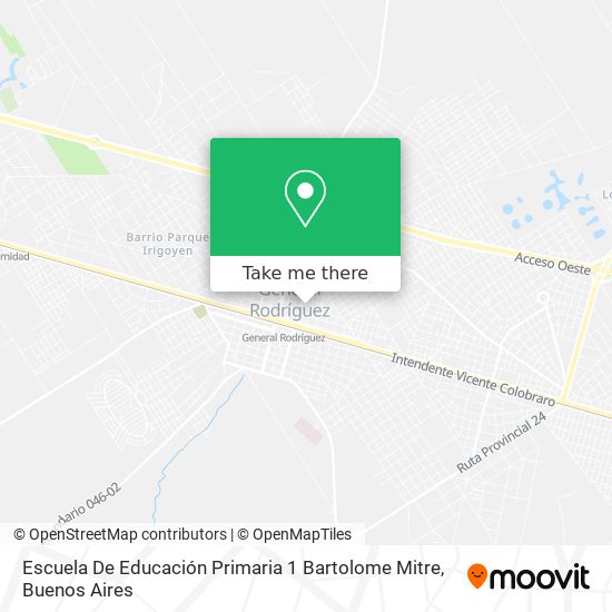 Escuela De Educación Primaria 1 Bartolome Mitre map