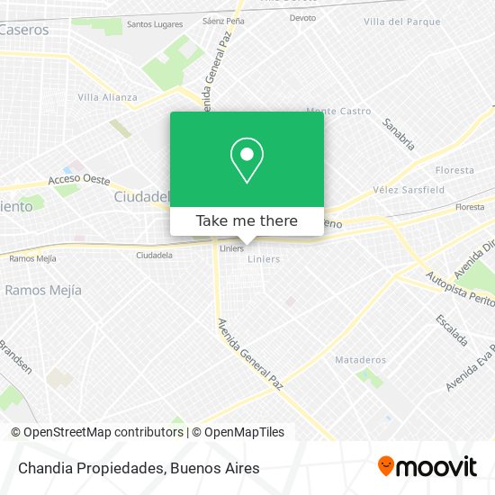 Chandia Propiedades map