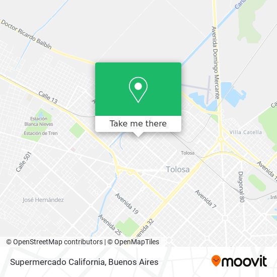 Supermercado California map