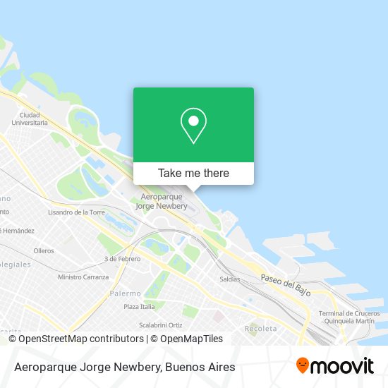 Aeroparque Jorge Newbery map