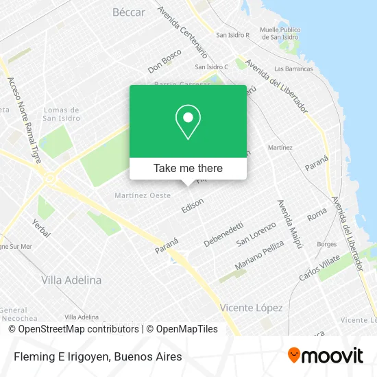 Fleming E Irigoyen map