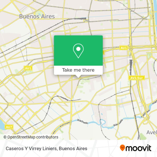 Caseros Y Virrey Liniers map