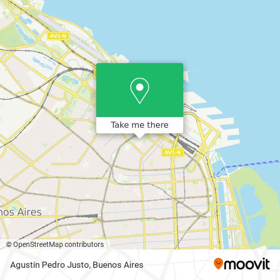 Agustín Pedro Justo map