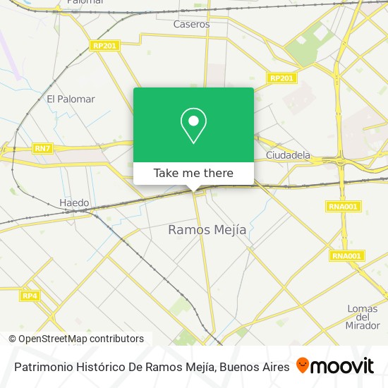 Mapa de Patrimonio Histórico De Ramos Mejía