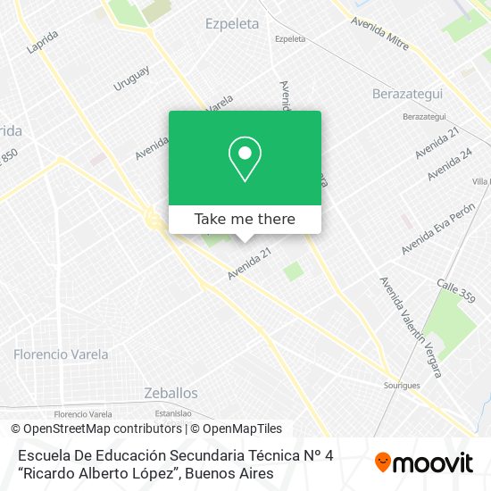 Escuela De Educación Secundaria Técnica Nº 4 “Ricardo Alberto López” map