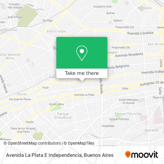 Mapa de Avenida La Plata E Independencia