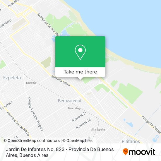 Jardín De Infantes No. 823 - Provincia De Buenos Aires map