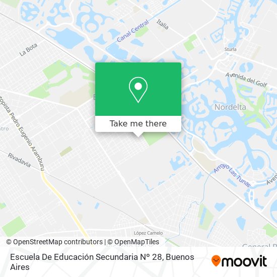 Escuela De Educación Secundaria Nº 28 map