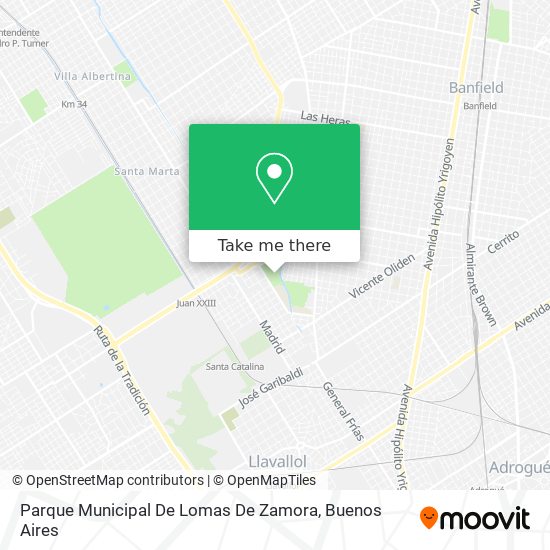 Mapa de Parque Municipal De Lomas De Zamora