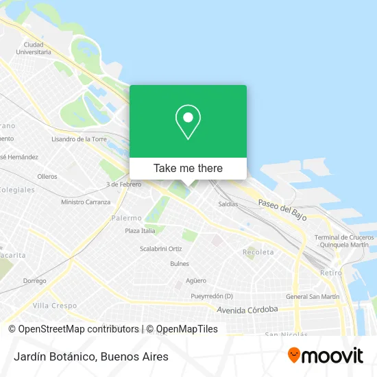 Jardín Botánico map