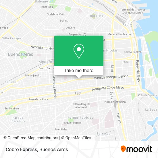 Cobro Express map