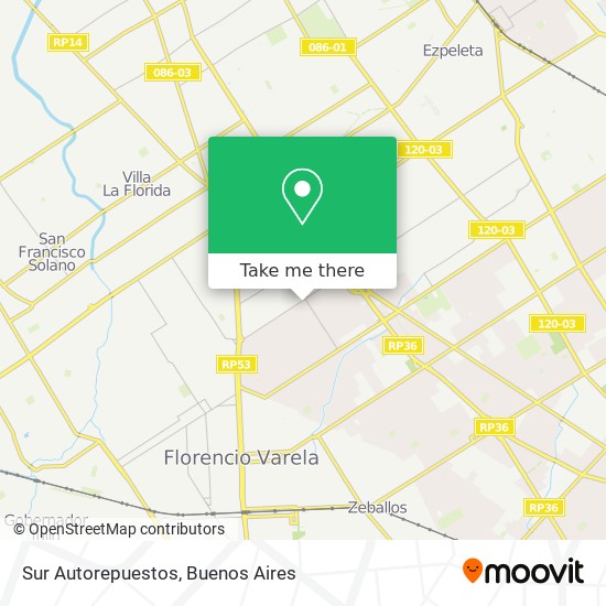 Sur Autorepuestos map