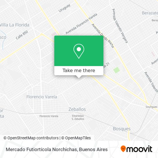 Mercado Futiortícola Norchichas map
