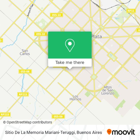 Sitio De La Memoria Mariani-Teruggi map