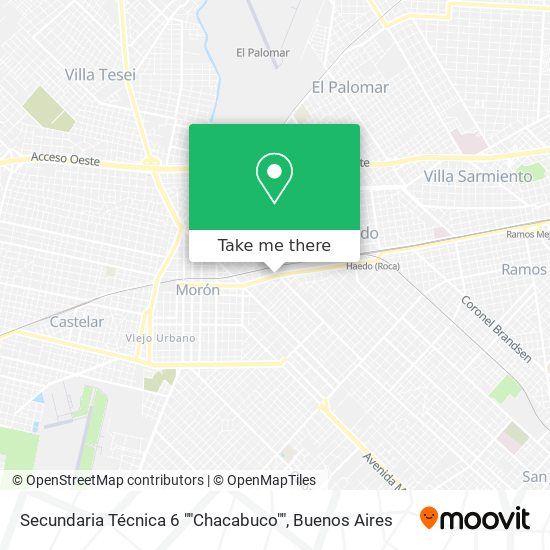 Secundaria Técnica 6 ""Chacabuco"" map