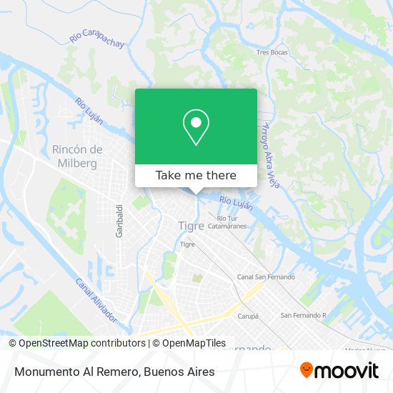 Mapa de Monumento Al Remero