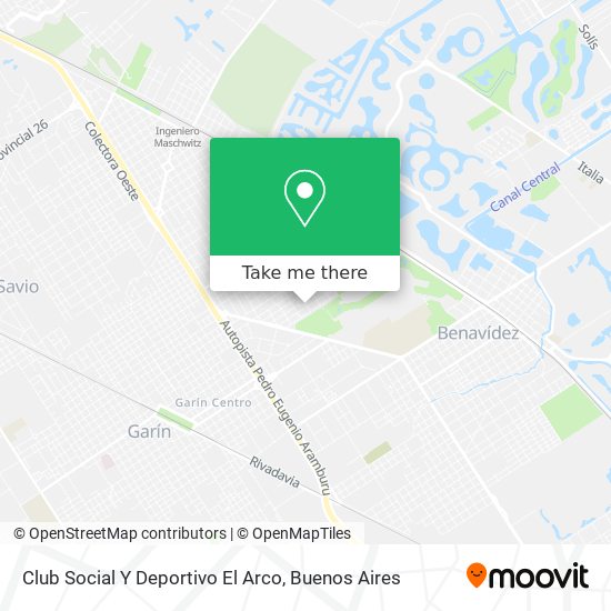 Club Social Y Deportivo El Arco map