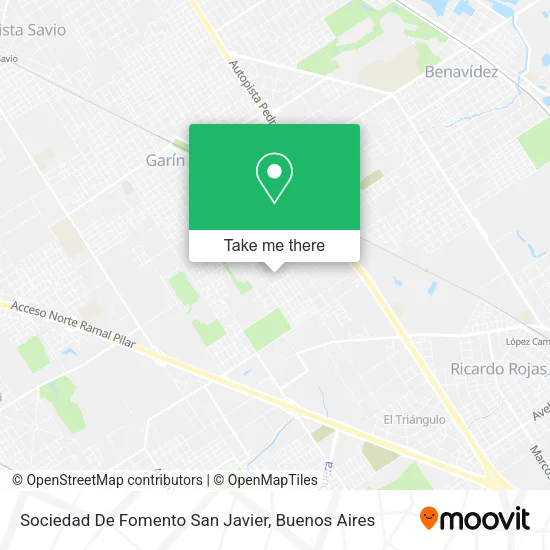 Sociedad De Fomento San Javier map