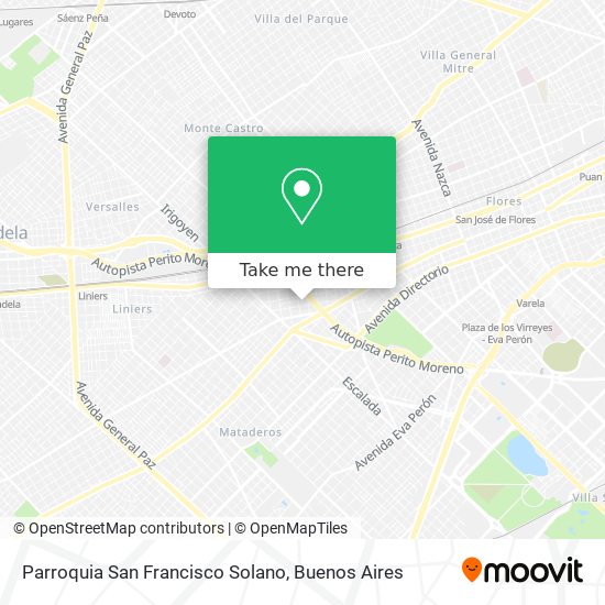 Mapa de Parroquia San Francisco Solano