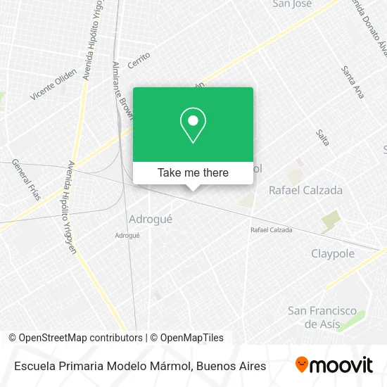 Mapa de Escuela Primaria Modelo Mármol