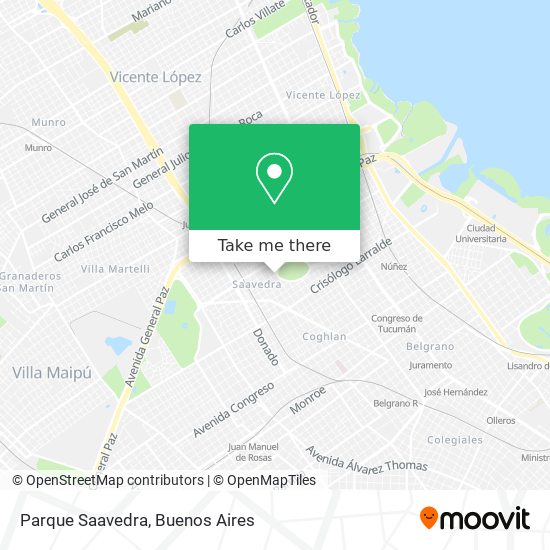 Mapa de Parque Saavedra