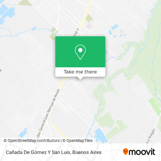 Mapa de Cañada De Gómez Y San Luis