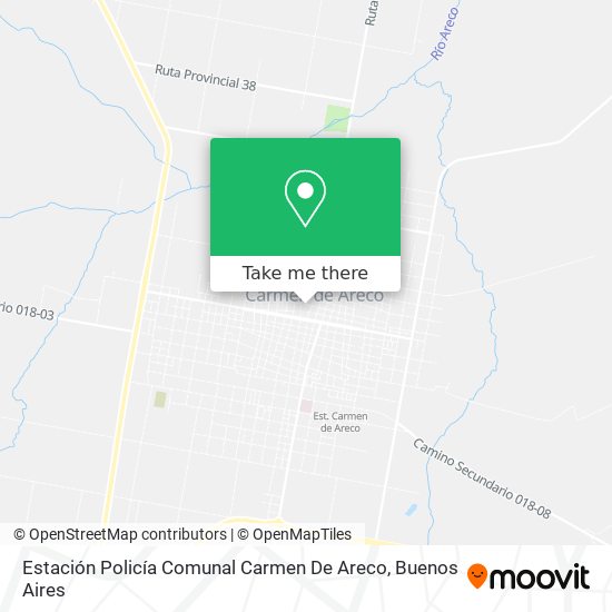 Mapa de Estación Policía Comunal Carmen De Areco