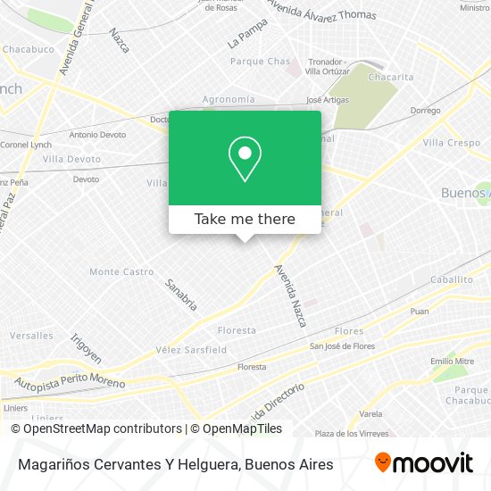 Magariños Cervantes Y Helguera map