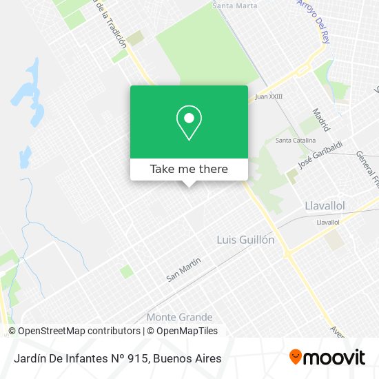 Jardín De Infantes Nº 915 map