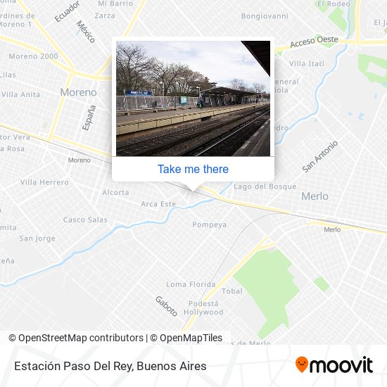 Estación Paso Del Rey map