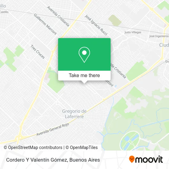 Mapa de Cordero Y Valentín Gómez