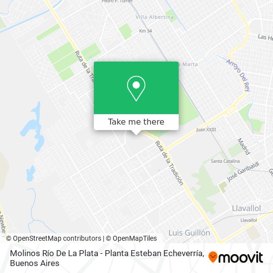 Molinos Río De La Plata - Planta Esteban Echeverría map