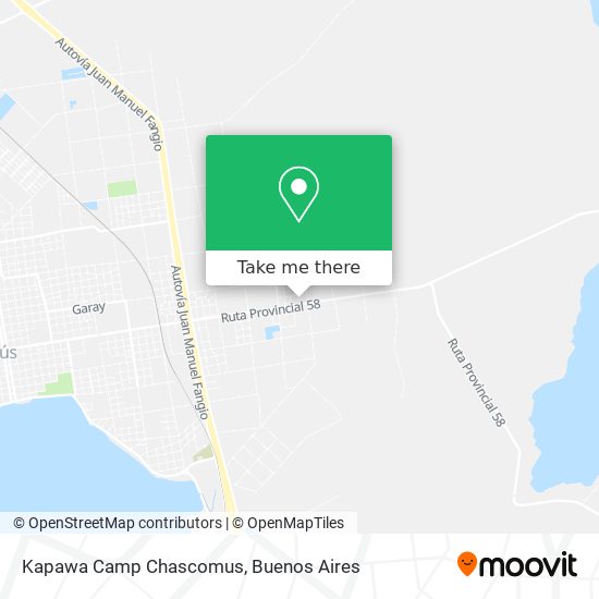 Kapawa Camp Chascomus map