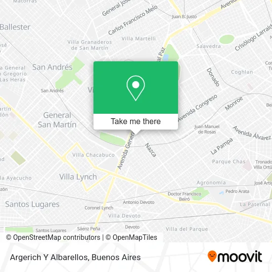 Mapa de Argerich Y Albarellos