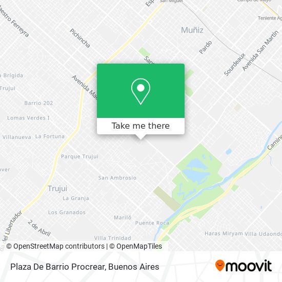 Mapa de Plaza De Barrio Procrear